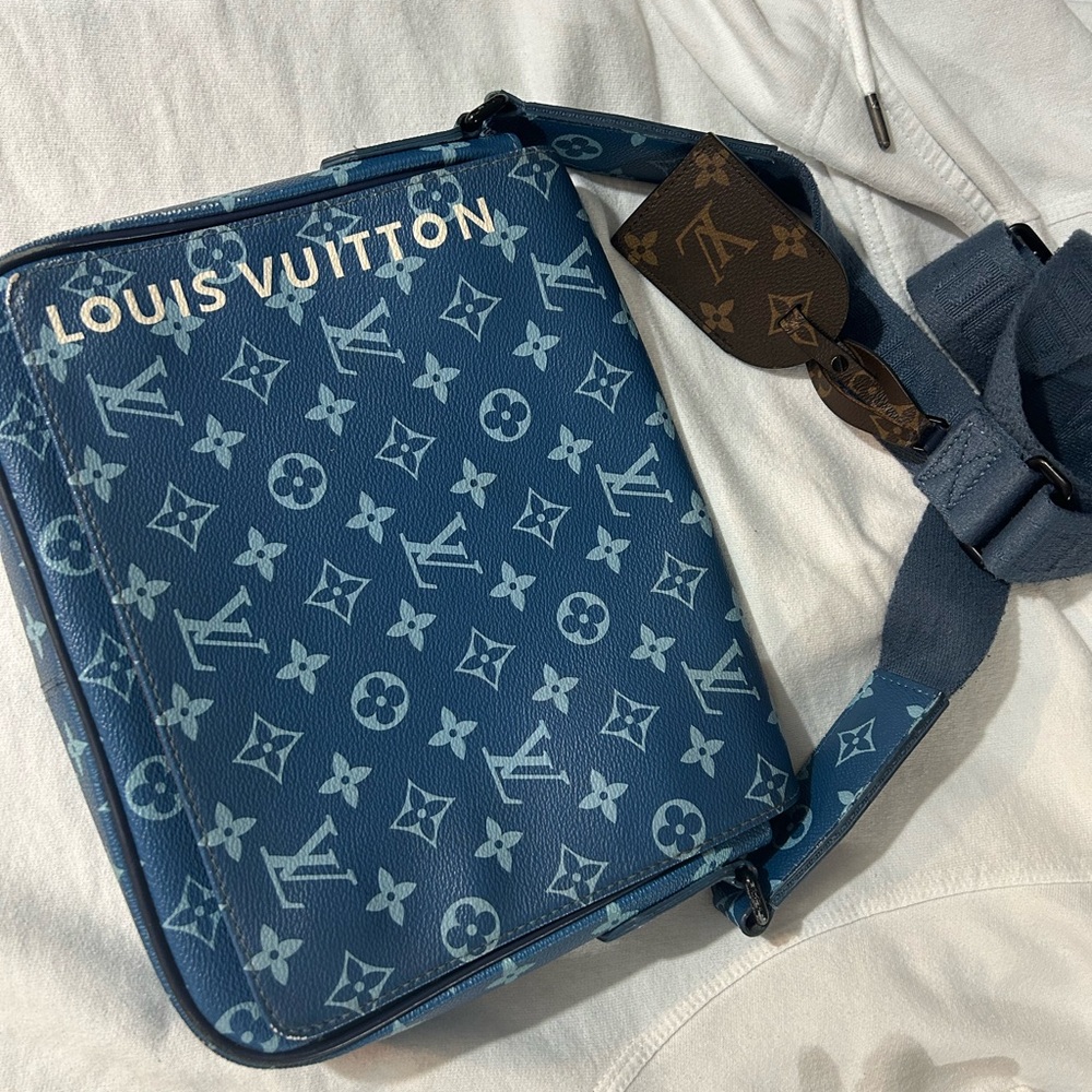 Louis Vuitton Blue Monogram Crossbody Bag